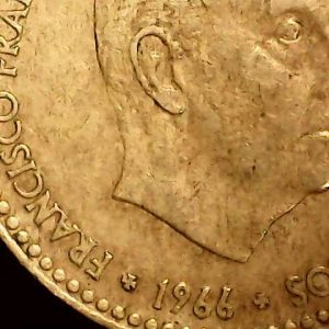 Moneda de 1 peseta "rubia". 1966 estrella del 75 (A002.001)