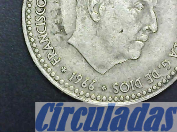 Moneda de 1 peseta “rubia”. 1966 estrella del 75 (A002.003)