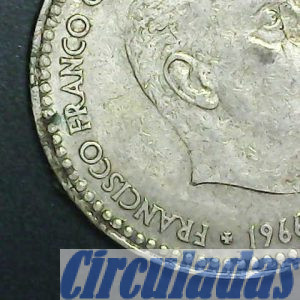 Moneda de 1 peseta “rubia”. 1966 estrella del 75 (A002.004)