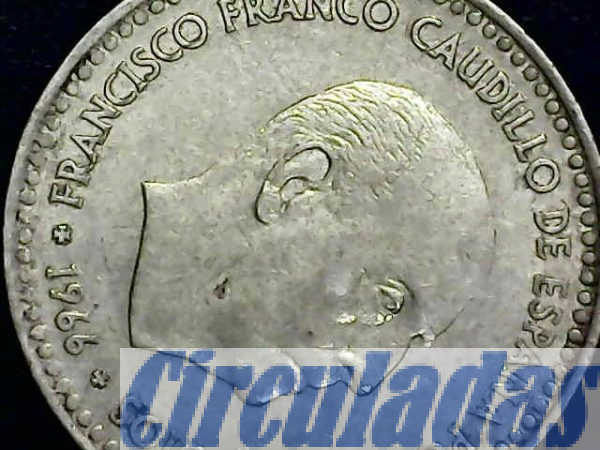 Moneda de 1 peseta “rubia”. 1966 estrella del 75 (A002.005)